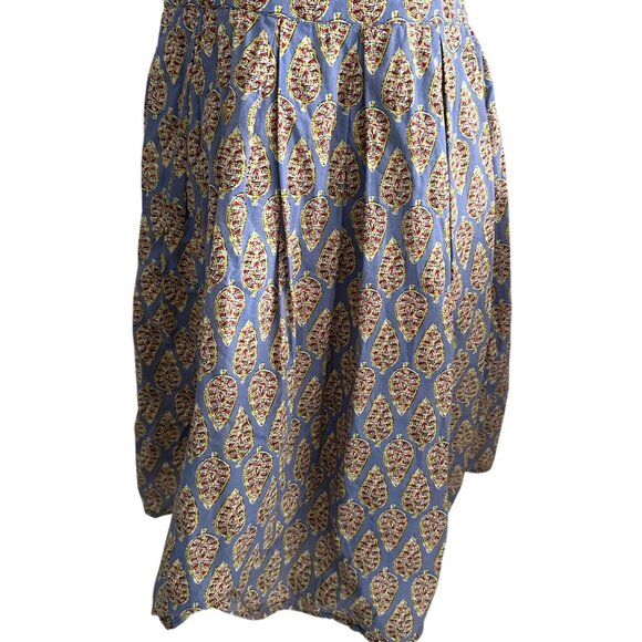 ESHAKTI Multicolor Leaf Print A Line Dress Size 2 - Picture 6 of 8